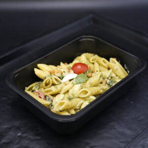 Pasta pesto tomaat mozarella