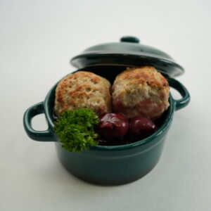 Frikadellen met krieken